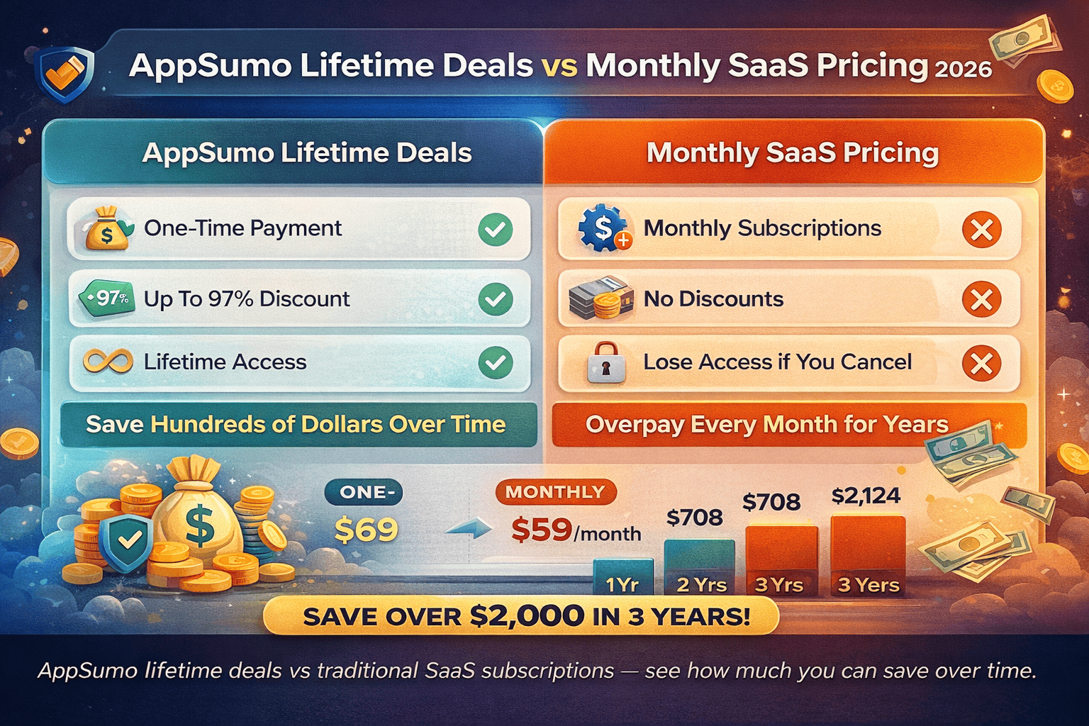 AppSumo Lifetime Deals 2026: 100+ Best SaaS Deals Up to 97% Off AppSumo Lifetime Deals 2026 — best SaaS tools at up to 97% discount on the AppSumo marketplace