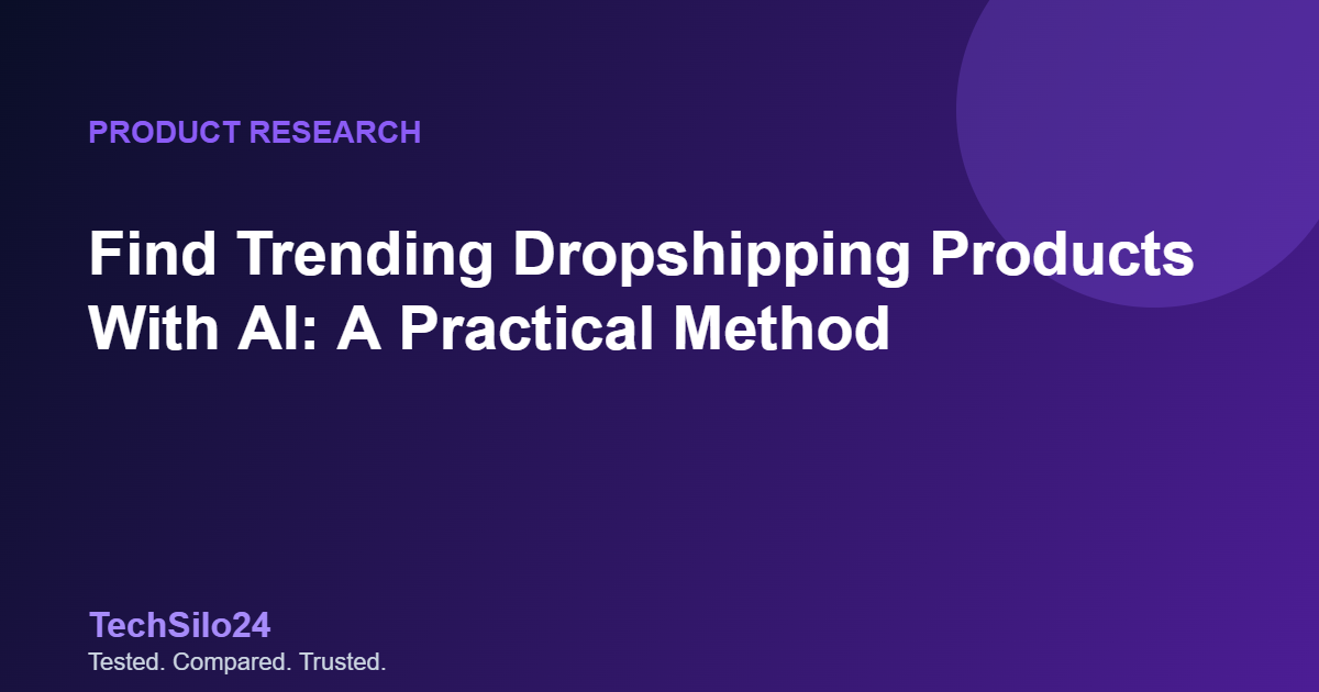 find trending dropshipping products